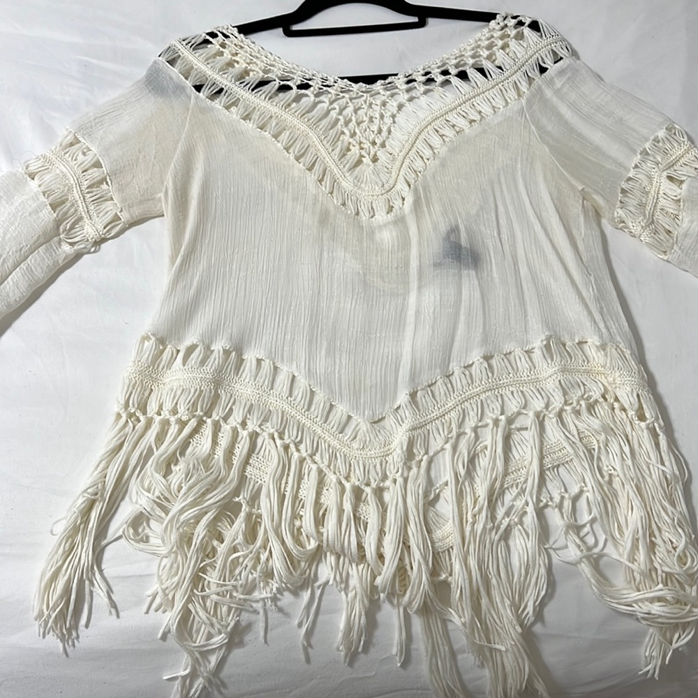 Fringe summer cover up